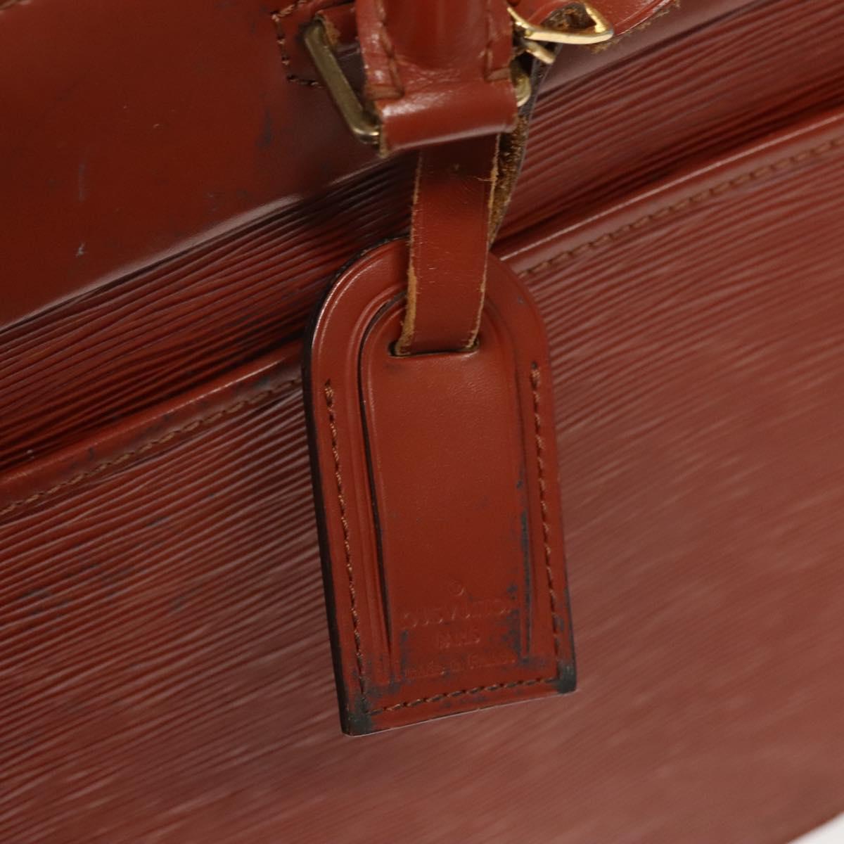 LOUIS VUITTON Epi Riviera Hand Bag Brown M48183 LV Auth 121603