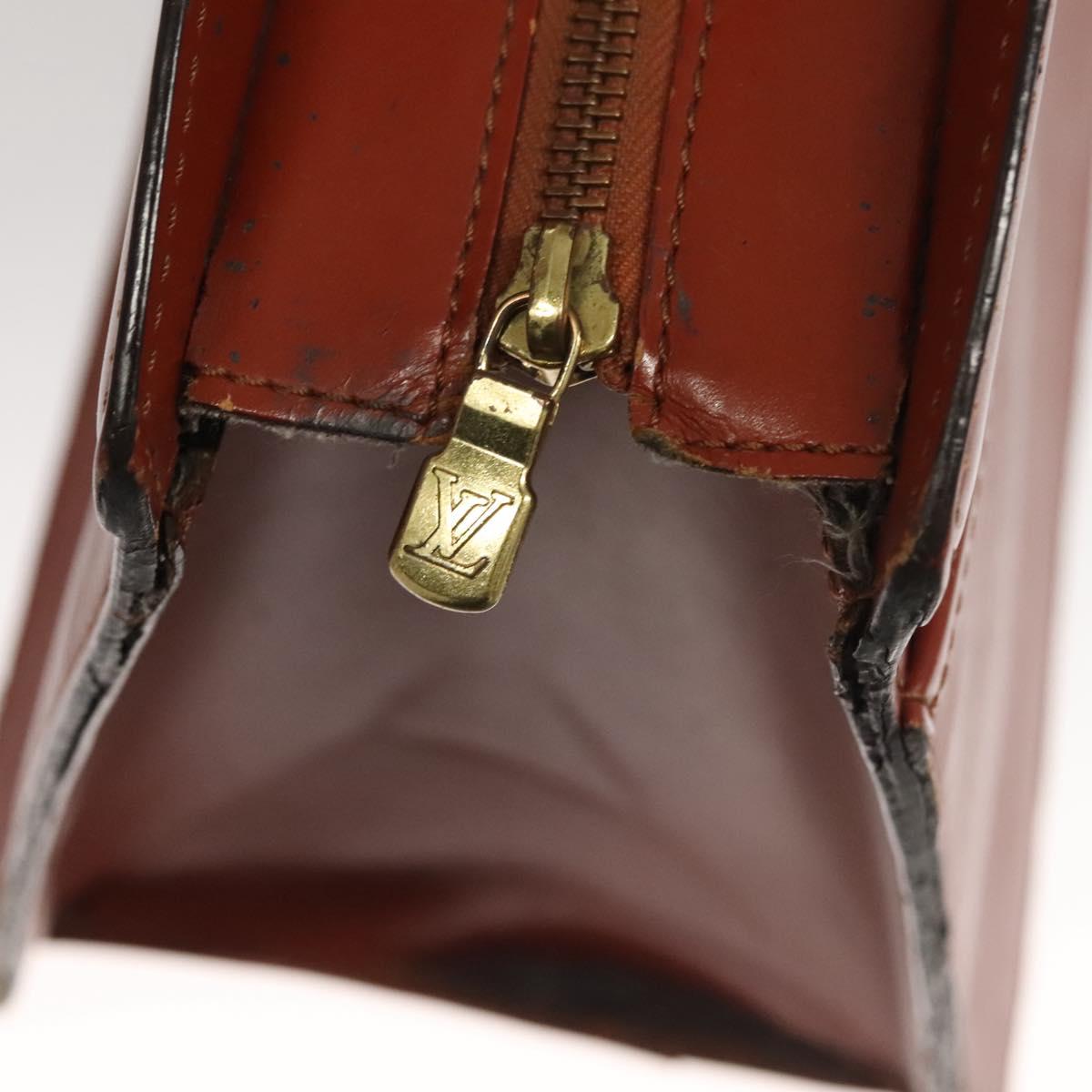 LOUIS VUITTON Epi Riviera Hand Bag Brown M48183 LV Auth 121603