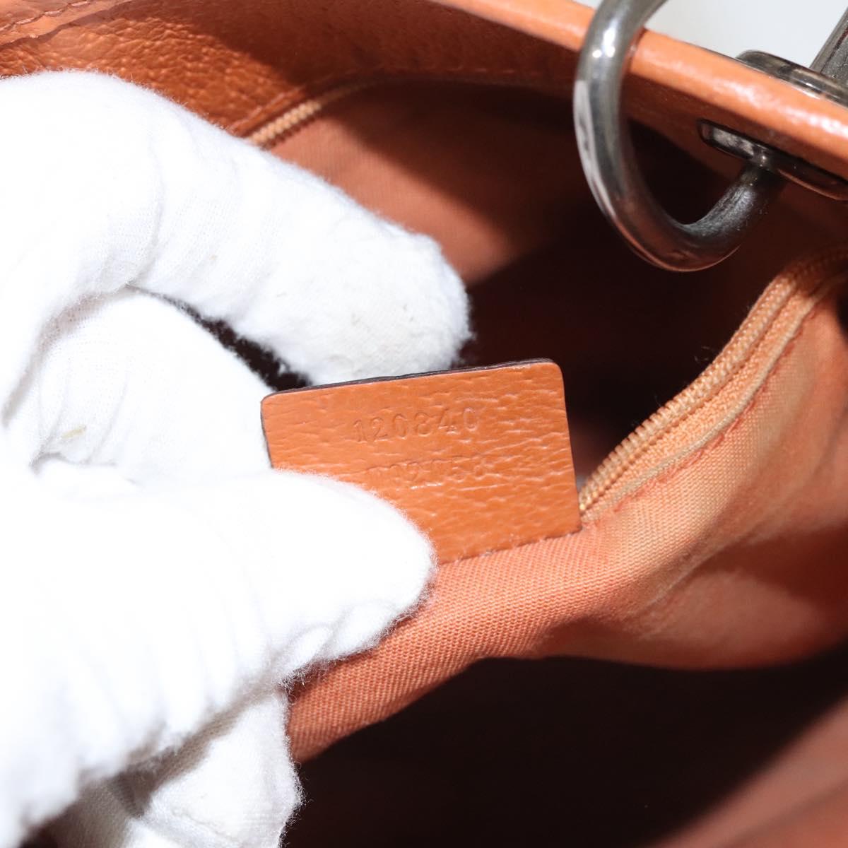 GUCCI GG Canvas Tote Bag Beige Silver 120840 Auth 121608