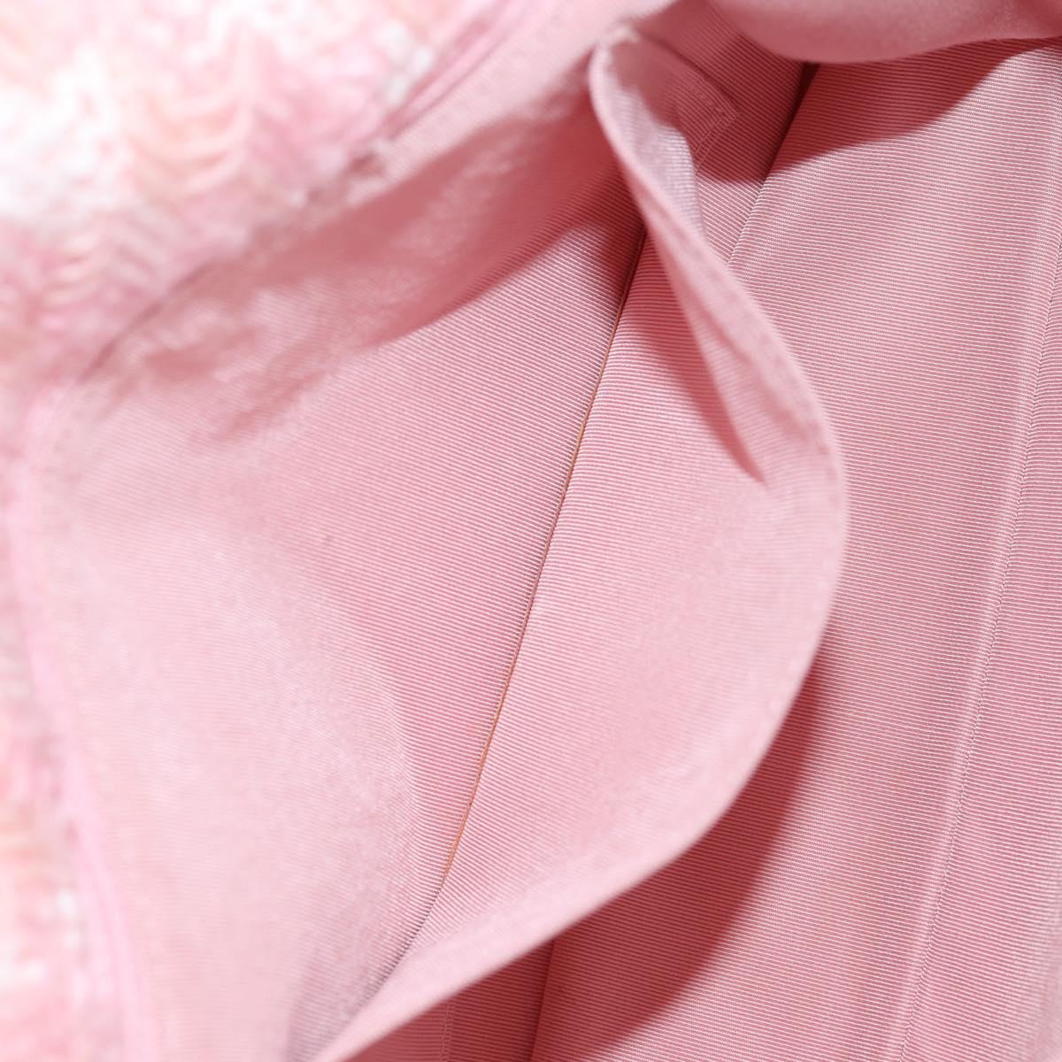 CHANEL Chain Matelasse 2.55 Shoulder Bag Tweed Pink CC Auth 121623AM