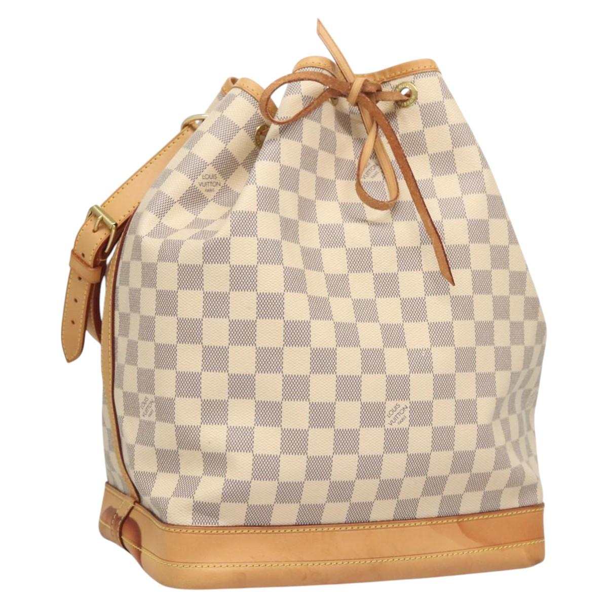 LOUIS VUITTON Damier Azur Noe Shoulder Bag N42222 LV Auth 121627