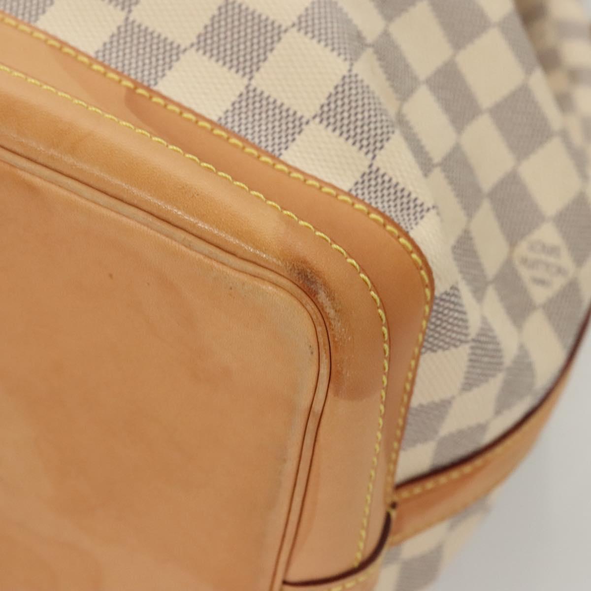 LOUIS VUITTON Damier Azur Noe Shoulder Bag N42222 LV Auth 121627