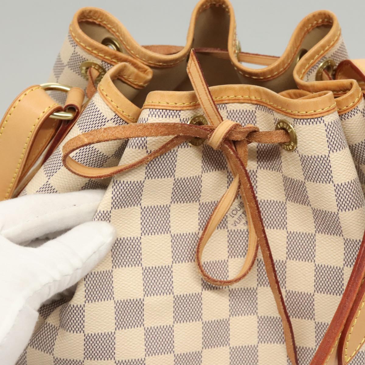 LOUIS VUITTON Damier Azur Noe Shoulder Bag N42222 LV Auth 121627