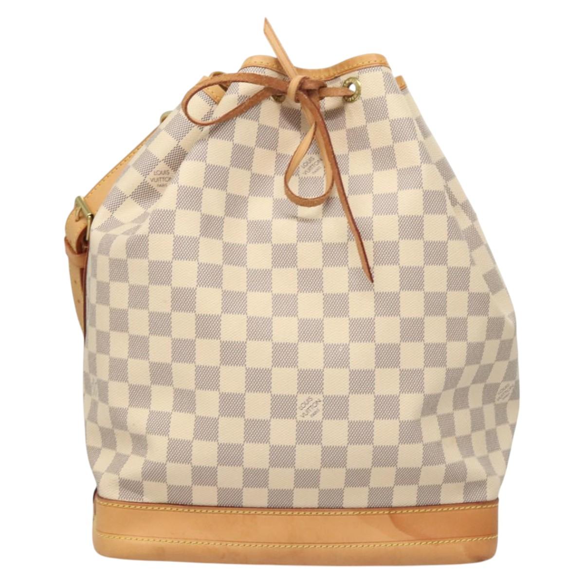 LOUIS VUITTON Damier Azur Noe Shoulder Bag N42222 LV Auth 121627