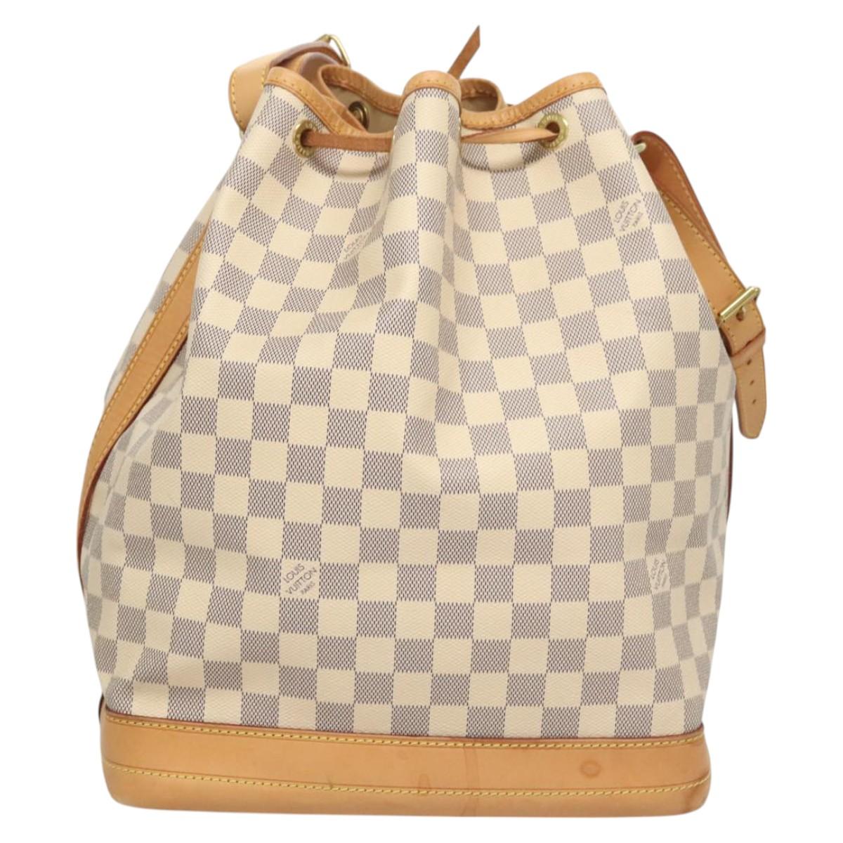 LOUIS VUITTON Damier Azur Noe Shoulder Bag N42222 LV Auth 121627