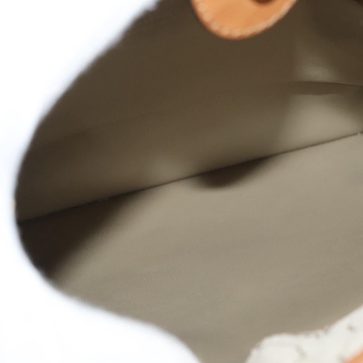 Christian Dior Honeycomb Canvas Shoulder Bag Beige Gold Auth 121690