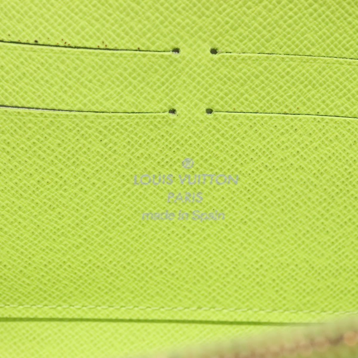 LOUIS VUITTON Monogram Multicolor Zippy Wallet Long Black M60243 LV Auth 121827