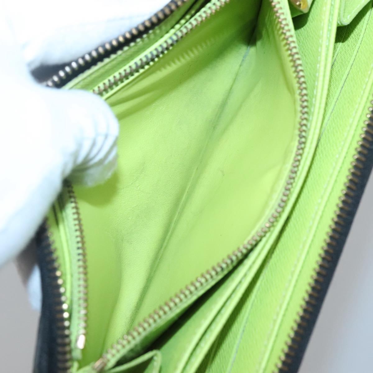 LOUIS VUITTON Monogram Multicolor Zippy Wallet Long Black M60243 LV Auth 121827