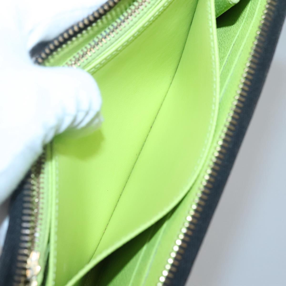 LOUIS VUITTON Monogram Multicolor Zippy Wallet Long Black M60243 LV Auth 121827