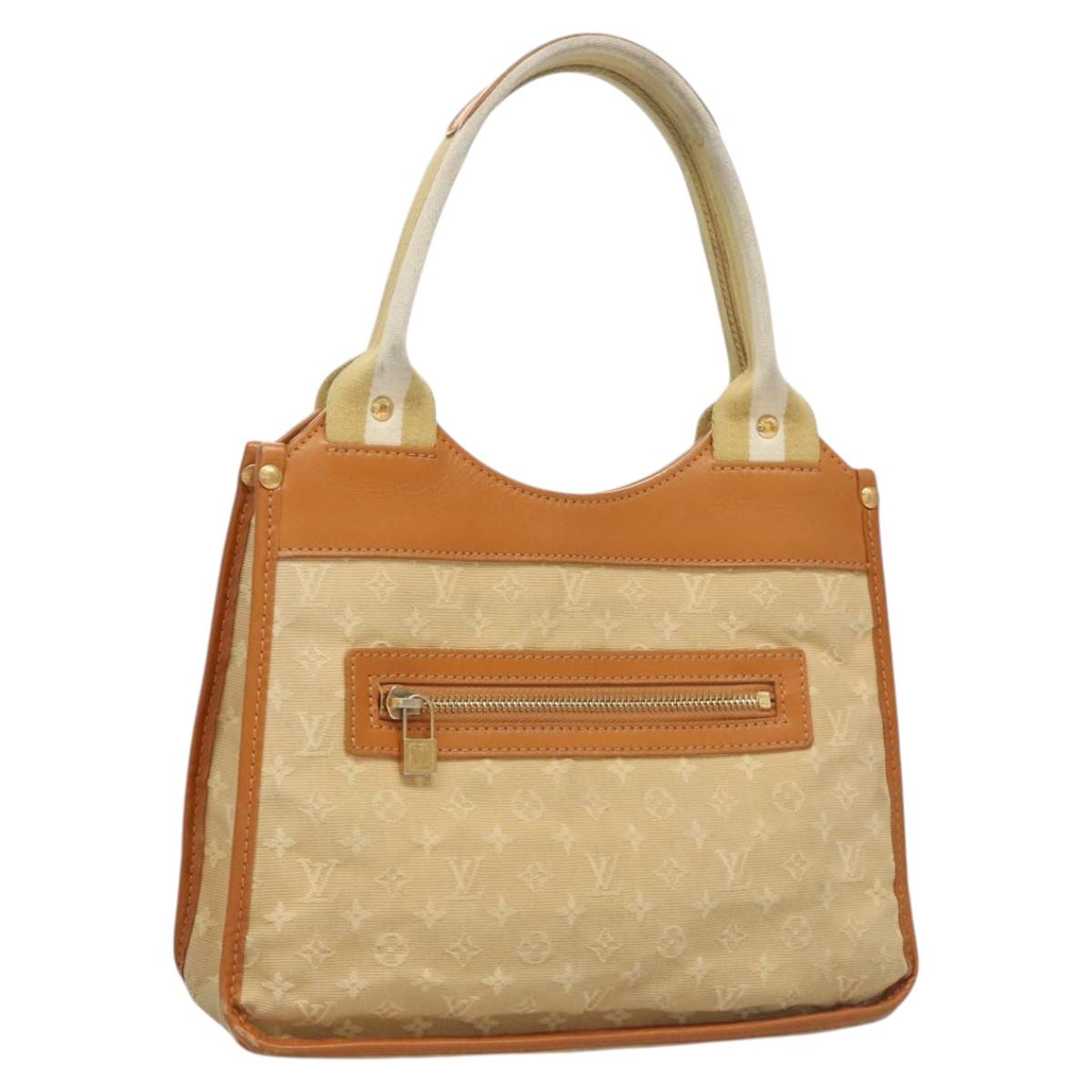 LOUIS VUITTON Monogram Mini Sac Catline Tote Bag Beige M92328 LV Auth 121864
