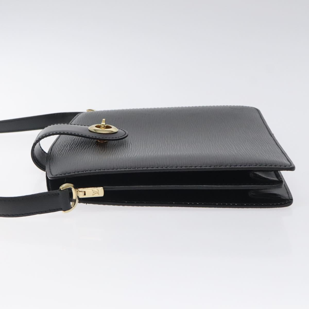 LOUIS VUITTON Epi Capuchin Shoulder Bag Black M52342 LV Auth 121872