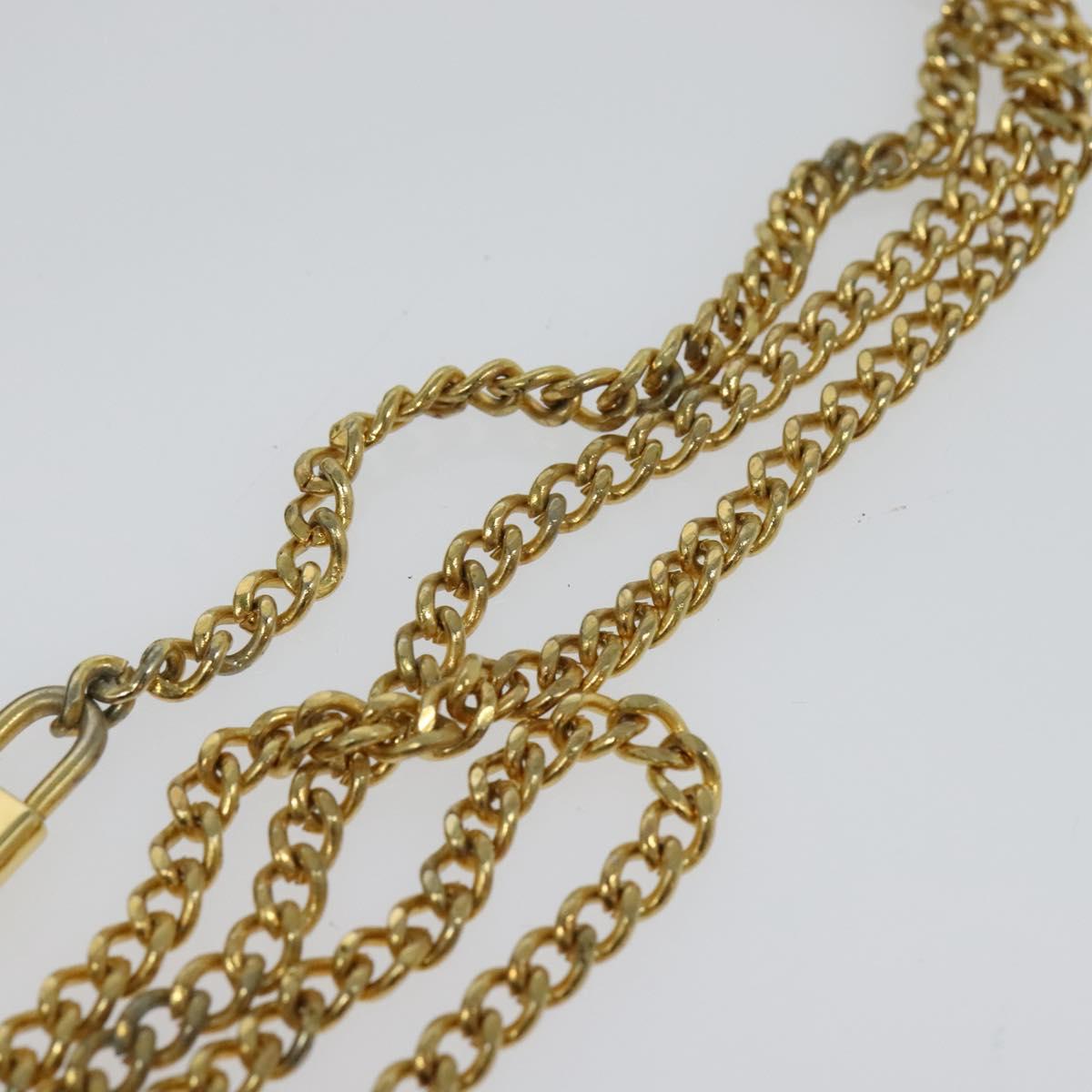 Christian Dior Trotter Canvas Shoulder Bag Black Gold Auth 121934