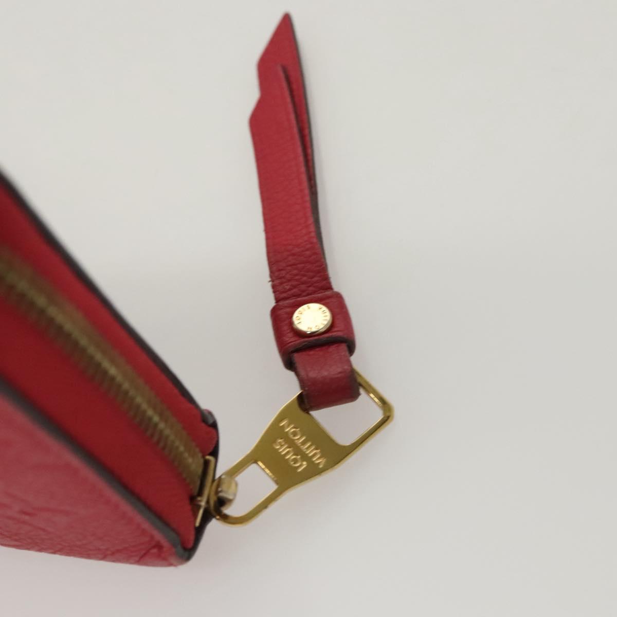 LOUIS VUITTON Monogram Empreinte Zippy Wallet Glenard M83639 LV Auth 121941