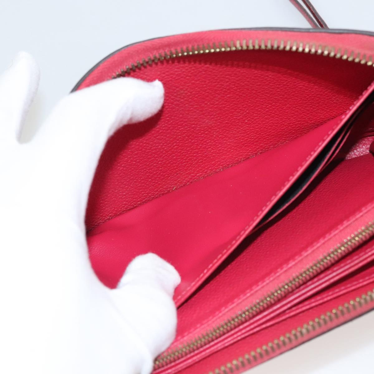 LOUIS VUITTON Monogram Empreinte Zippy Wallet Glenard M83639 LV Auth 121941