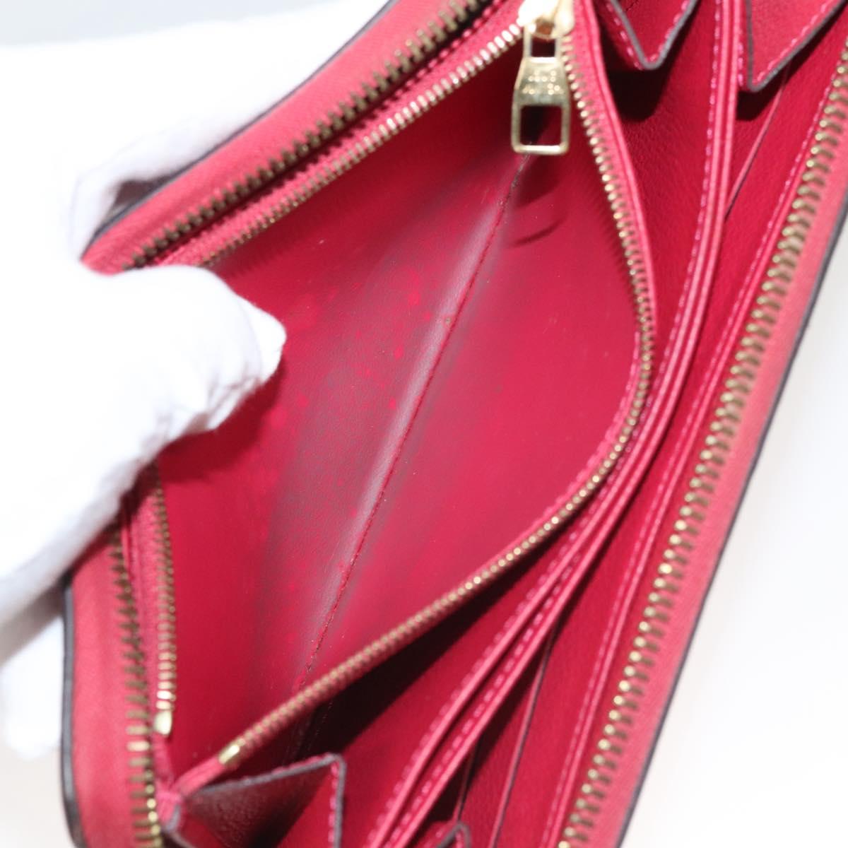 LOUIS VUITTON Monogram Empreinte Zippy Wallet Glenard M83639 LV Auth 121941