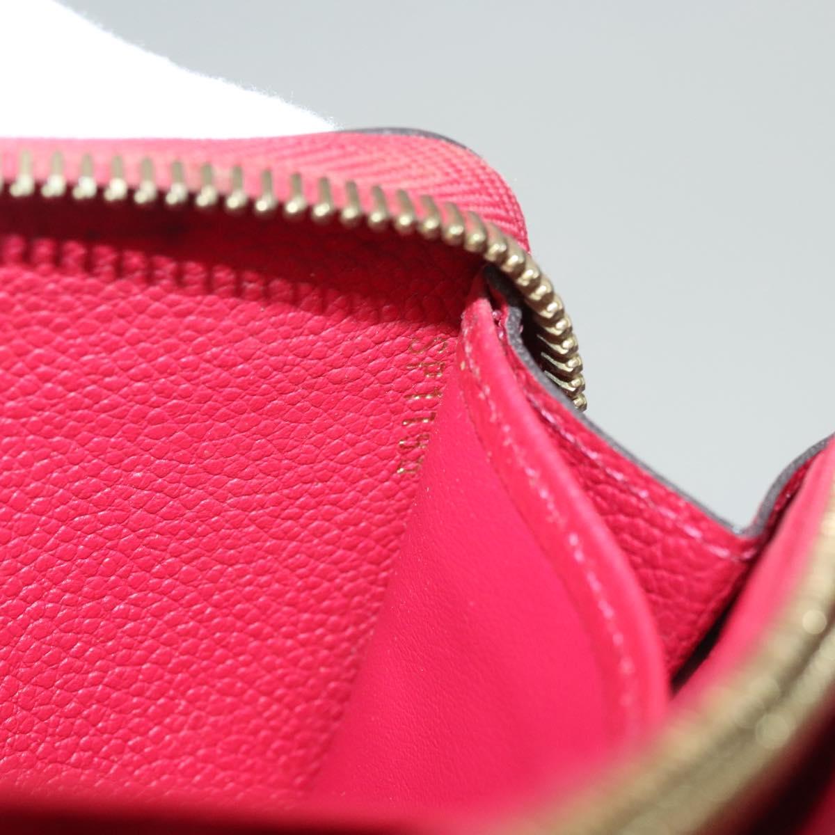 LOUIS VUITTON Monogram Empreinte Zippy Wallet Glenard M83639 LV Auth 121941