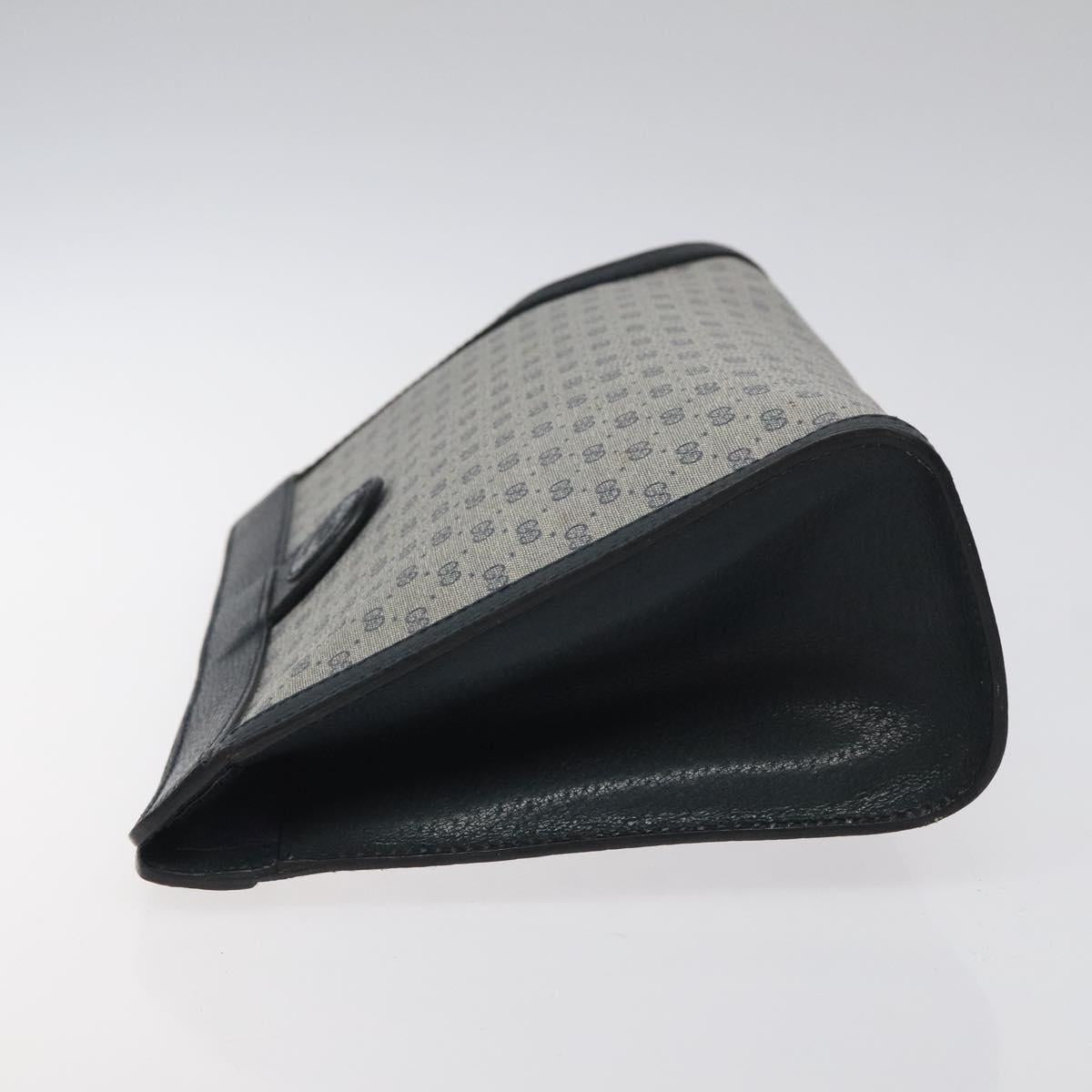GUCCI Micro GG Supreme Clutch Bag PVC Navy 014 123 0102 Auth 121946