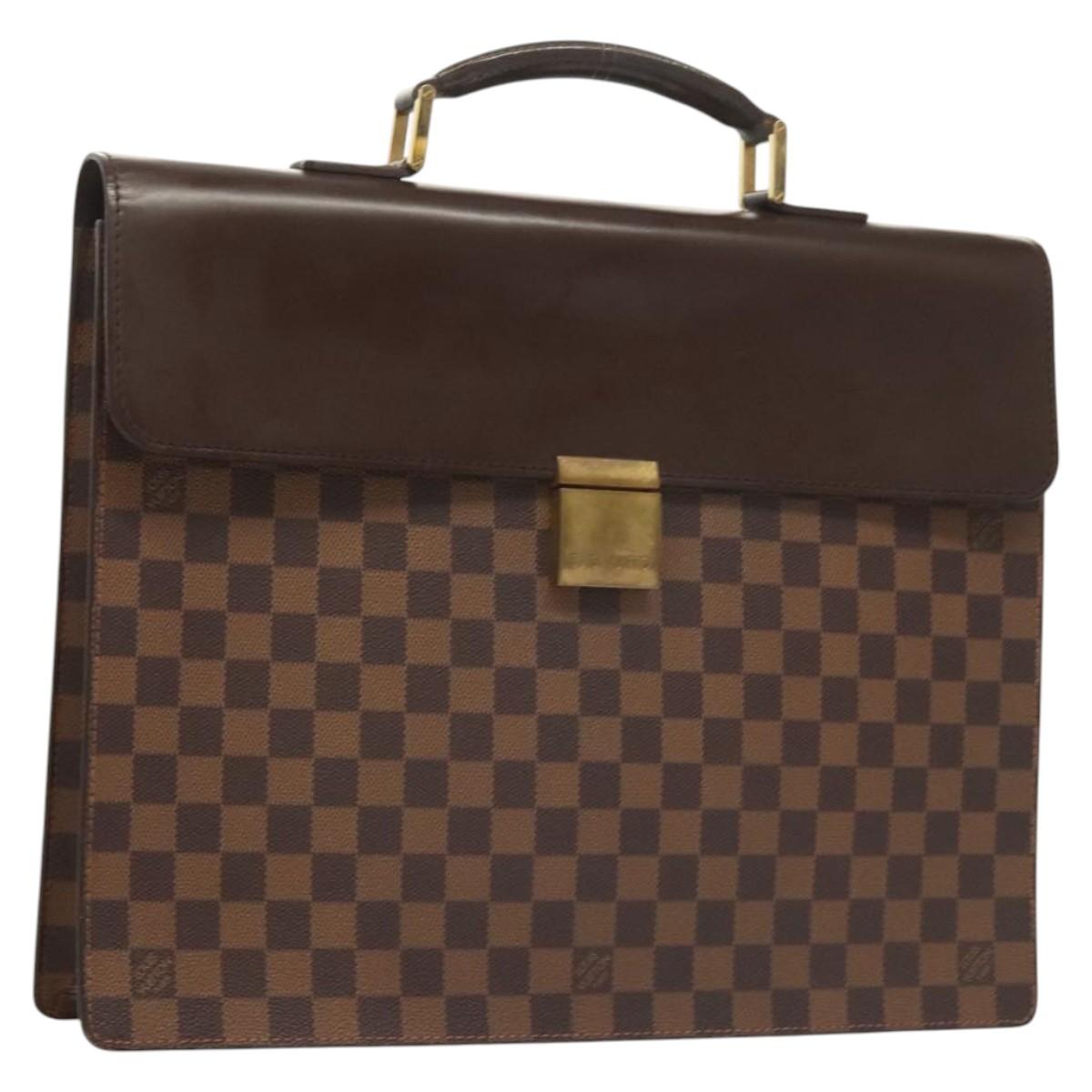 LOUIS VUITTON Damier Ebene Altona PM Briefcase N53315 LV Auth 121963