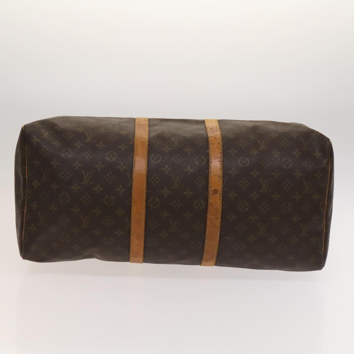 LOUIS VUITTON Monogram Keepall 55 Boston Bag M41424 LV Auth 121987