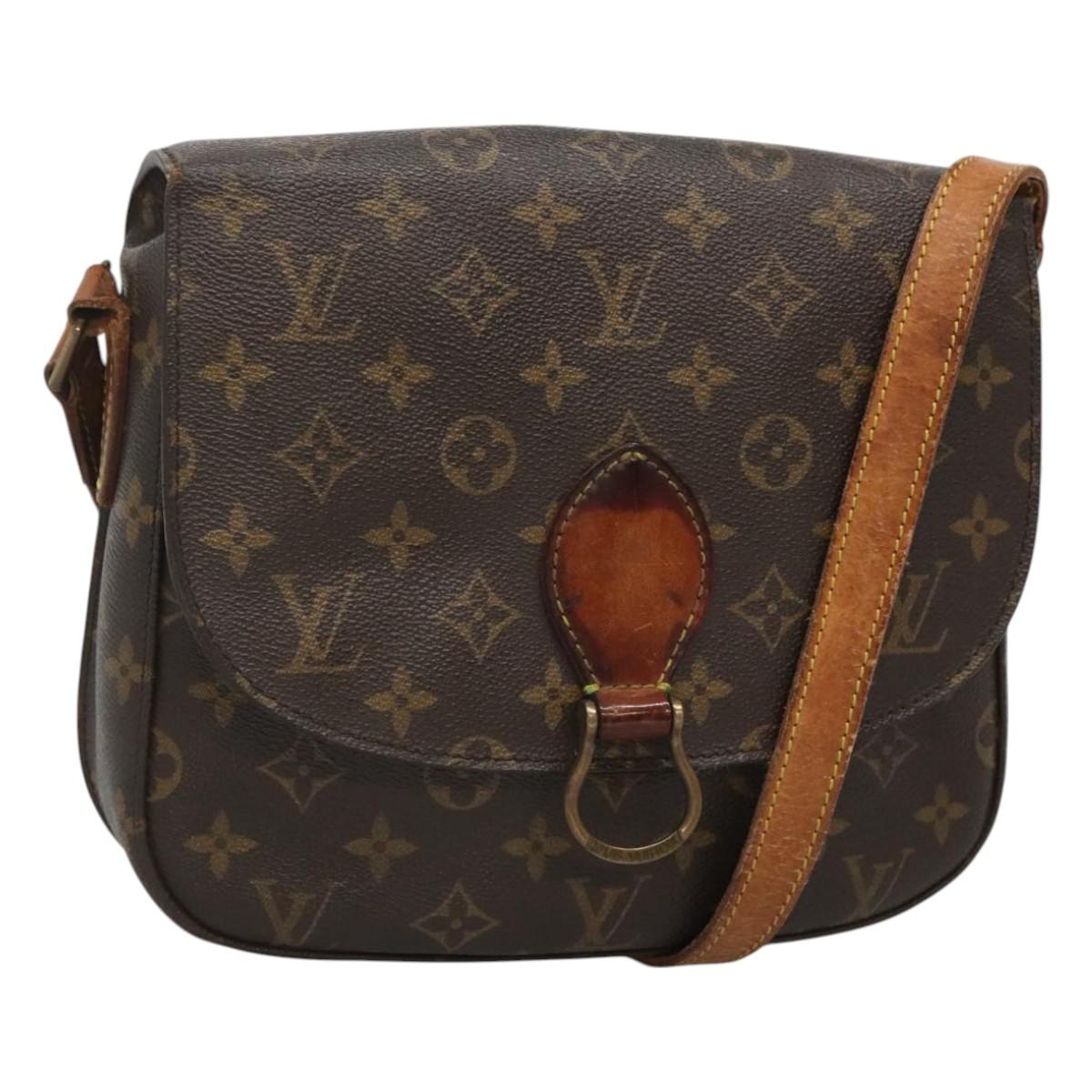 LOUIS VUITTON Monogram Saint Cloud GM Shoulder Bag M51242 LV Auth 122014