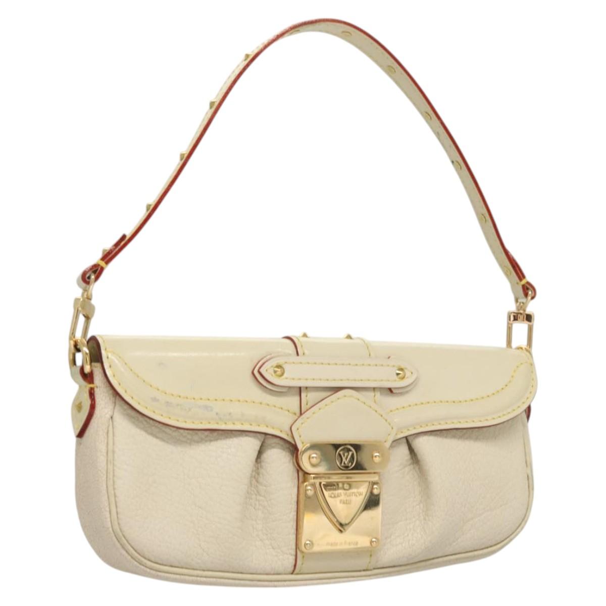 LOUIS VUITTON Suhari Precieux Accessory Pouch White M91774 LV Auth 122020