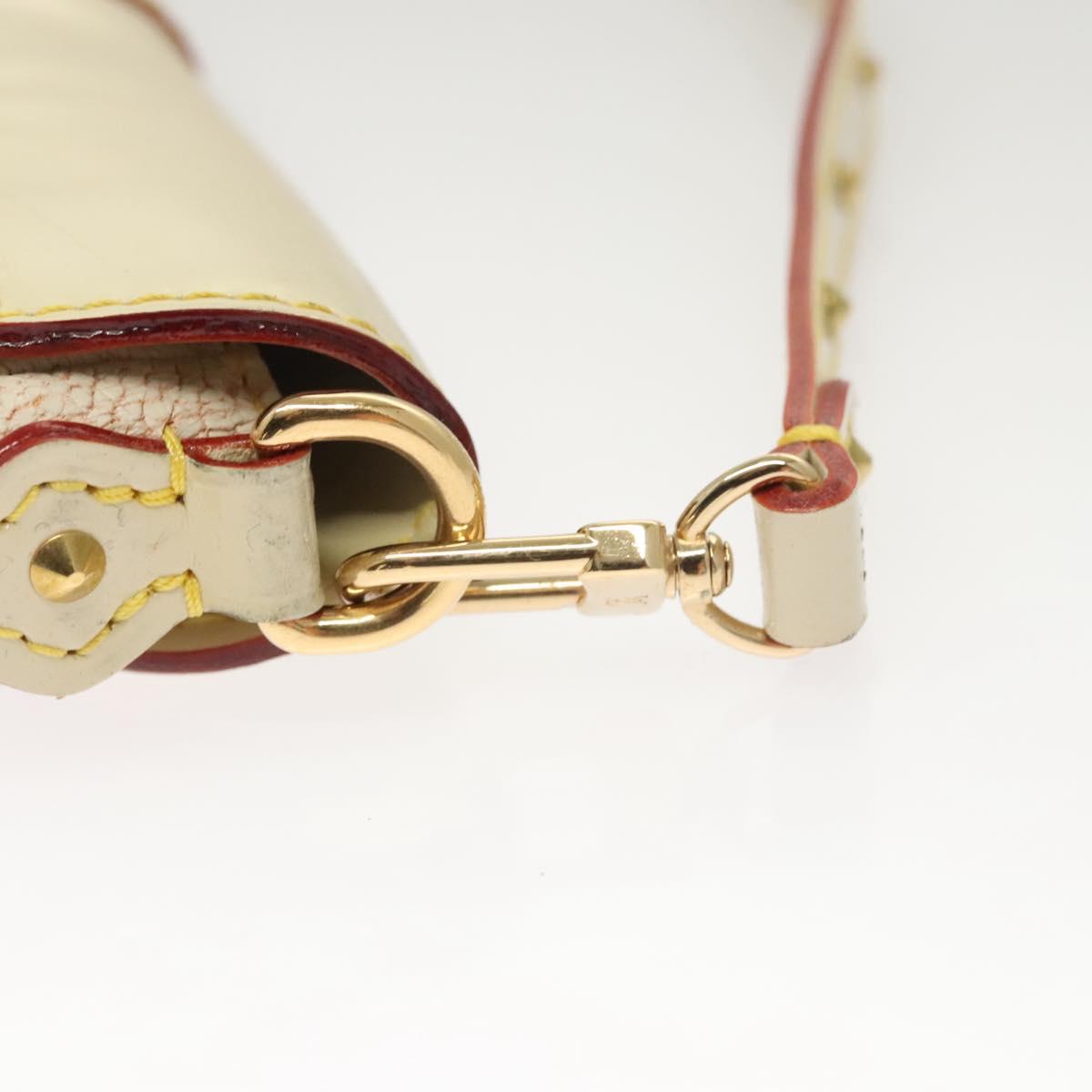 LOUIS VUITTON Suhari Precieux Accessory Pouch White M91774 LV Auth 122020