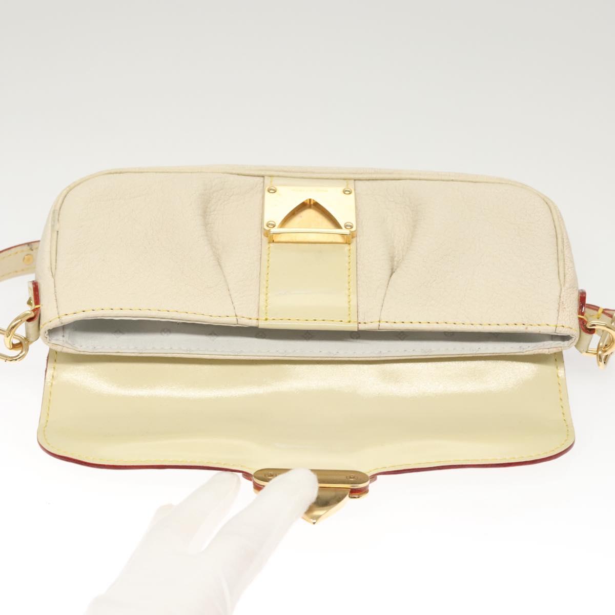 LOUIS VUITTON Suhari Precieux Accessory Pouch White M91774 LV Auth 122020