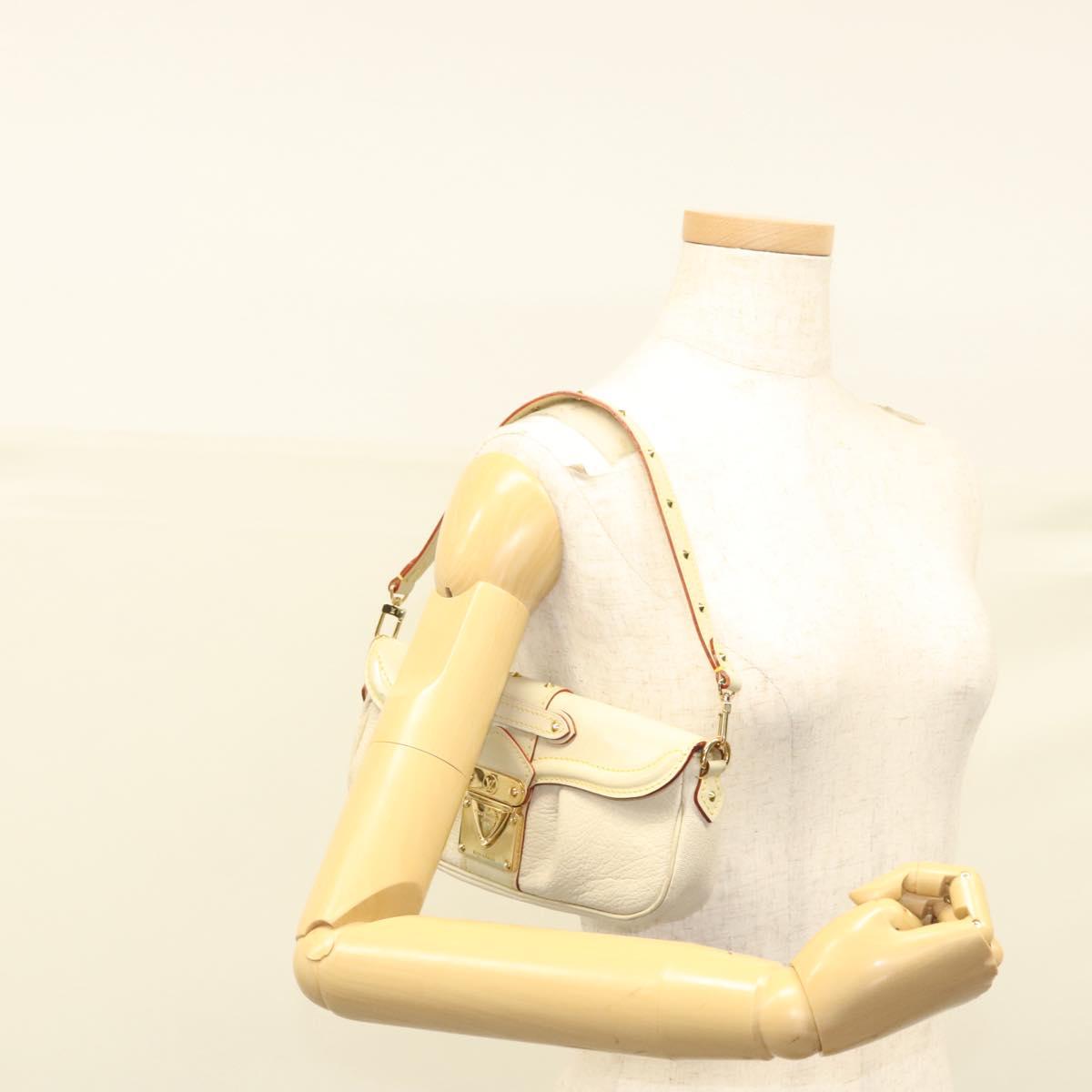 LOUIS VUITTON Suhari Precieux Accessory Pouch White M91774 LV Auth 122020