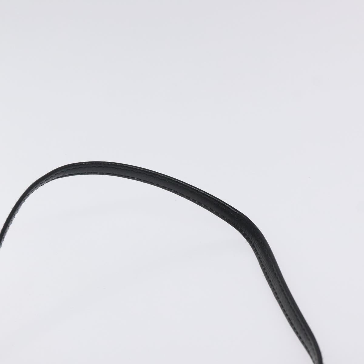 Salvatore Ferragamo Vala Shoulder Bag Leather Black Gold Auth 122037