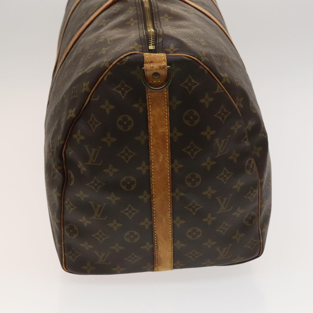 LOUIS VUITTON Monogram Keepall Bandouliere 60 Boston Bag M41412 LV Auth 122076