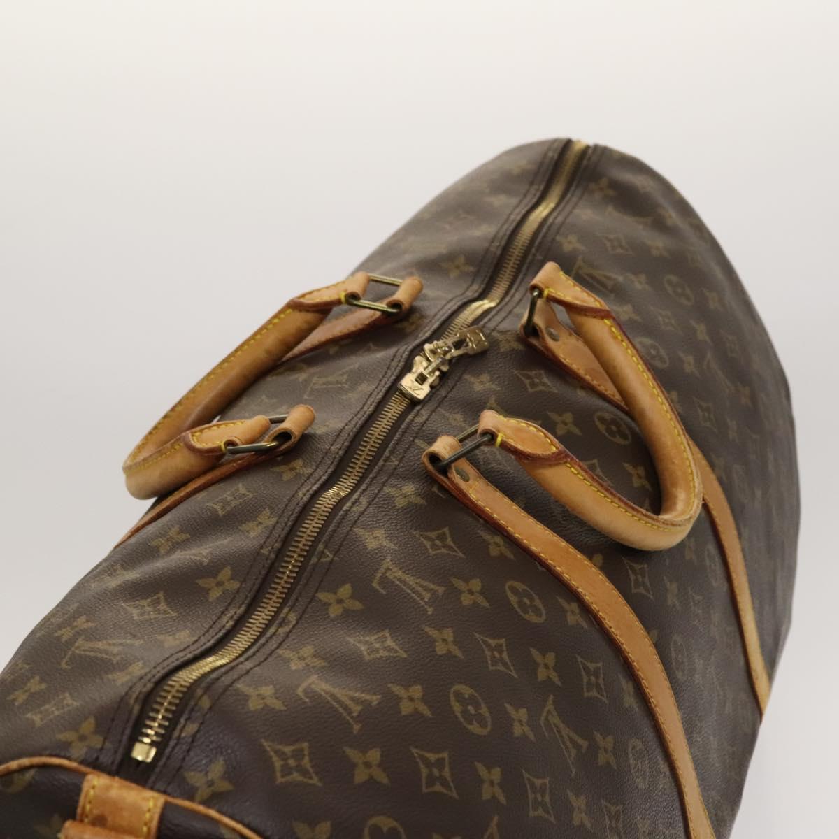 LOUIS VUITTON Monogram Keepall Bandouliere 60 Boston Bag M41412 LV Auth 122076