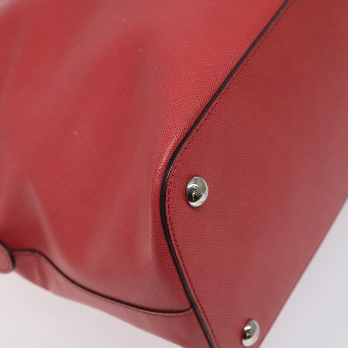 Salvatore Ferragamo Hand Bag Leather Pink Silver Auth 122097