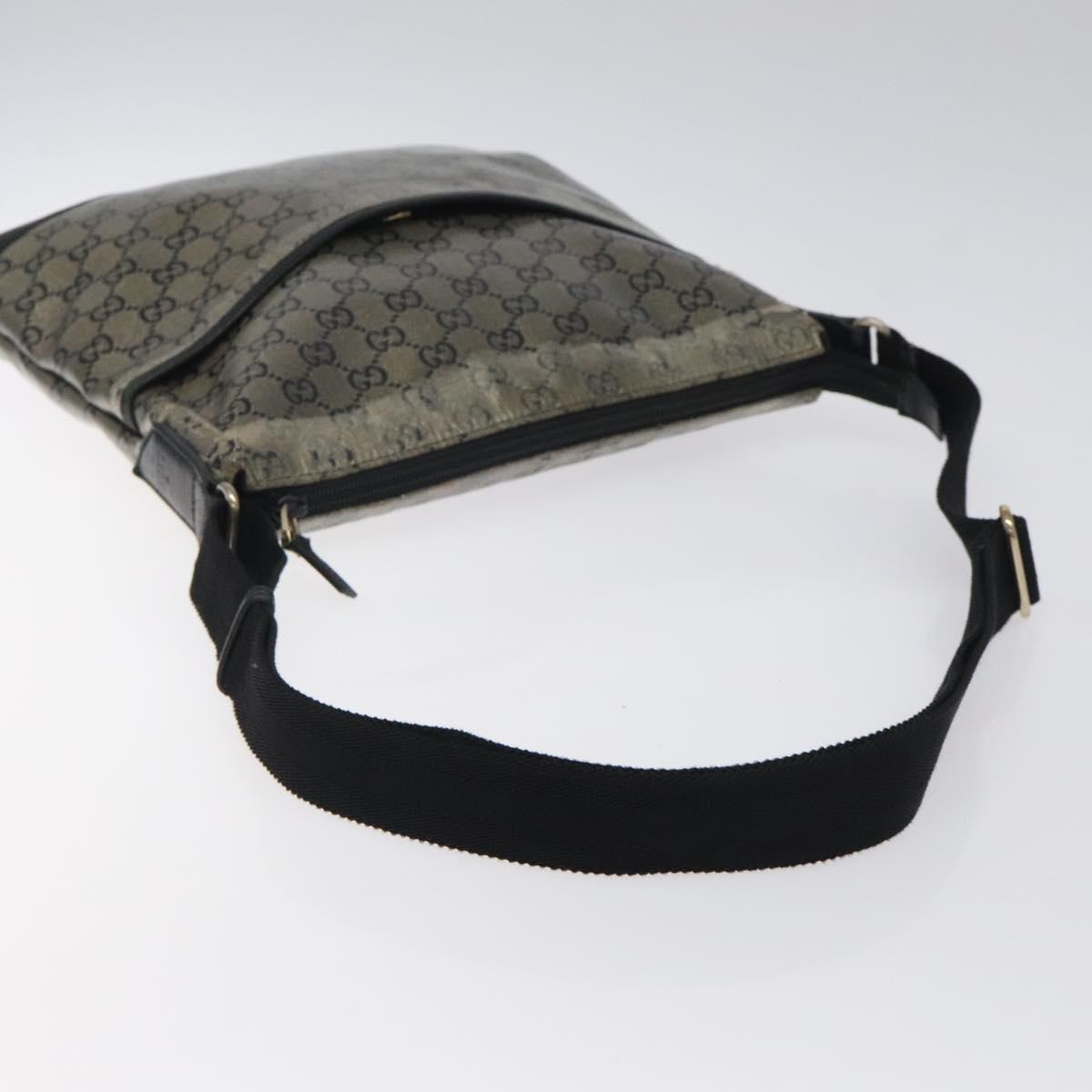 GUCCI GG Crystal Shoulder Bag Gold 145857 Auth 122103