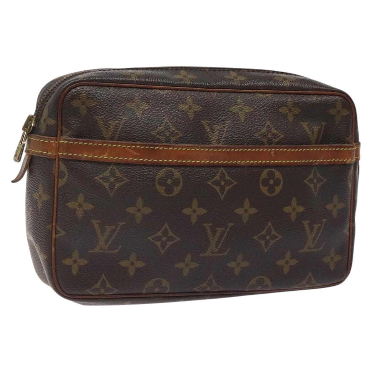 LOUIS VUITTON Monogram Compiegne 23 Clutch Bag M51847 LV Auth 122129