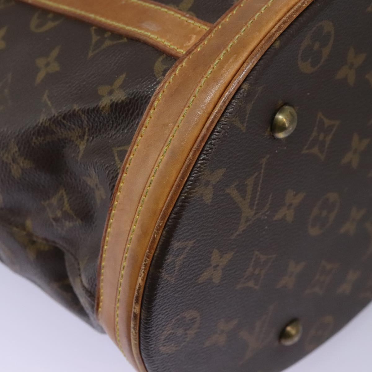 LOUIS VUITTON Monogram Bucket GM Shoulder Bag M42236 LV Auth 122132