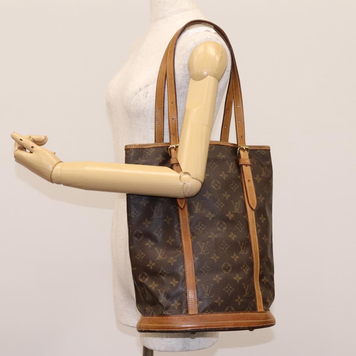 LOUIS VUITTON Monogram Bucket GM Shoulder Bag M42236 LV Auth 122132