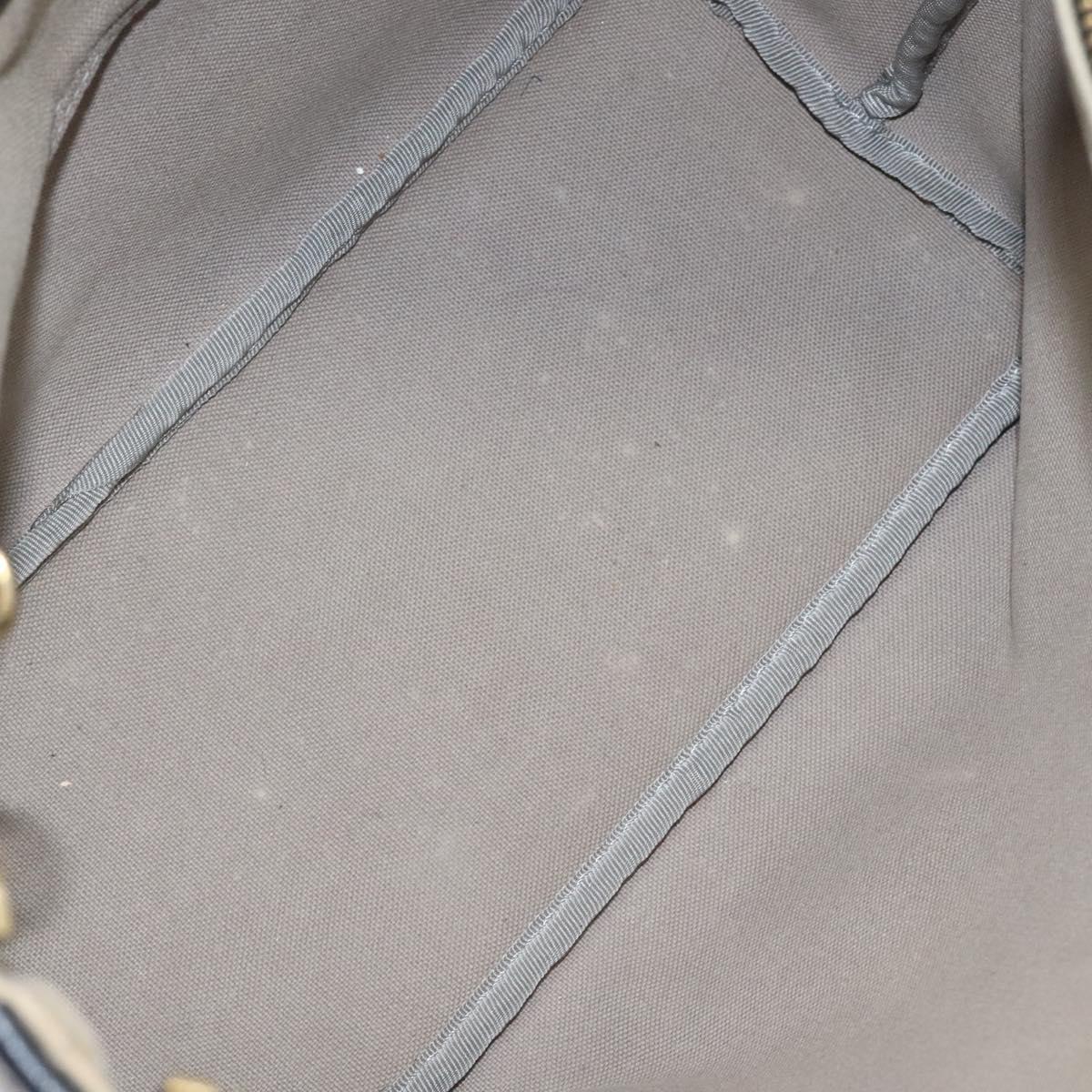 LOEWE Anagram Tote Bag PVC Black Gold Auth 122138