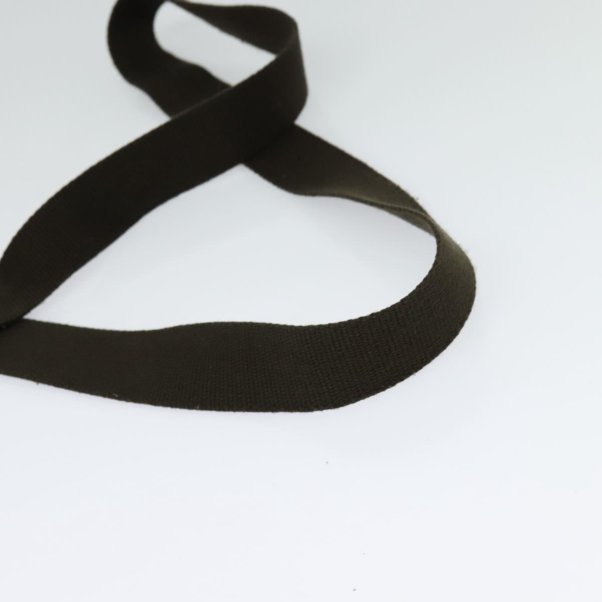 BURBERRY Nova Check Shoulder Bag Canvas Beige Silver Auth 122154