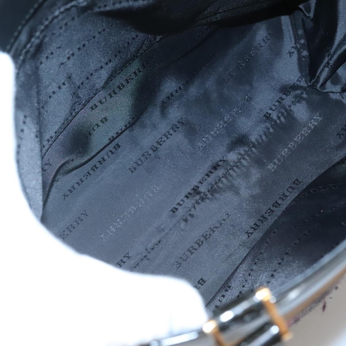 BURBERRY Nova Check Tote Bag Wool Beige Gold Auth 122167