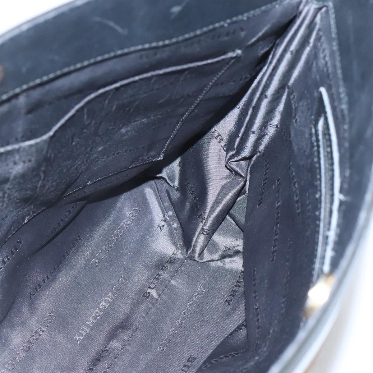 BURBERRY Nova Check Tote Bag Wool Beige Gold Auth 122167