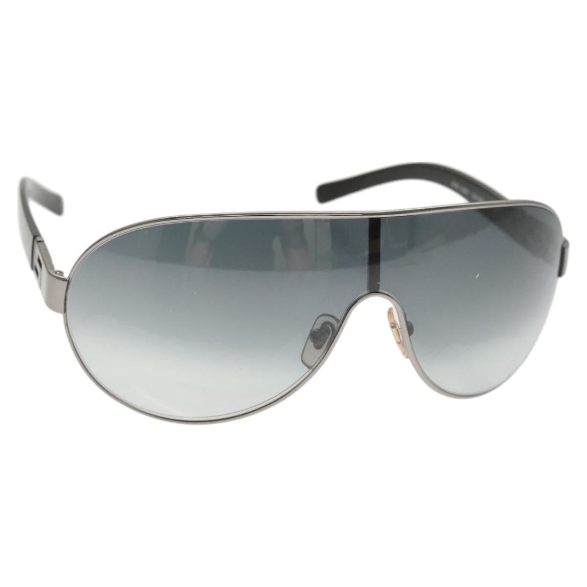 VERSACE Sunglasses metal Black Auth 122190