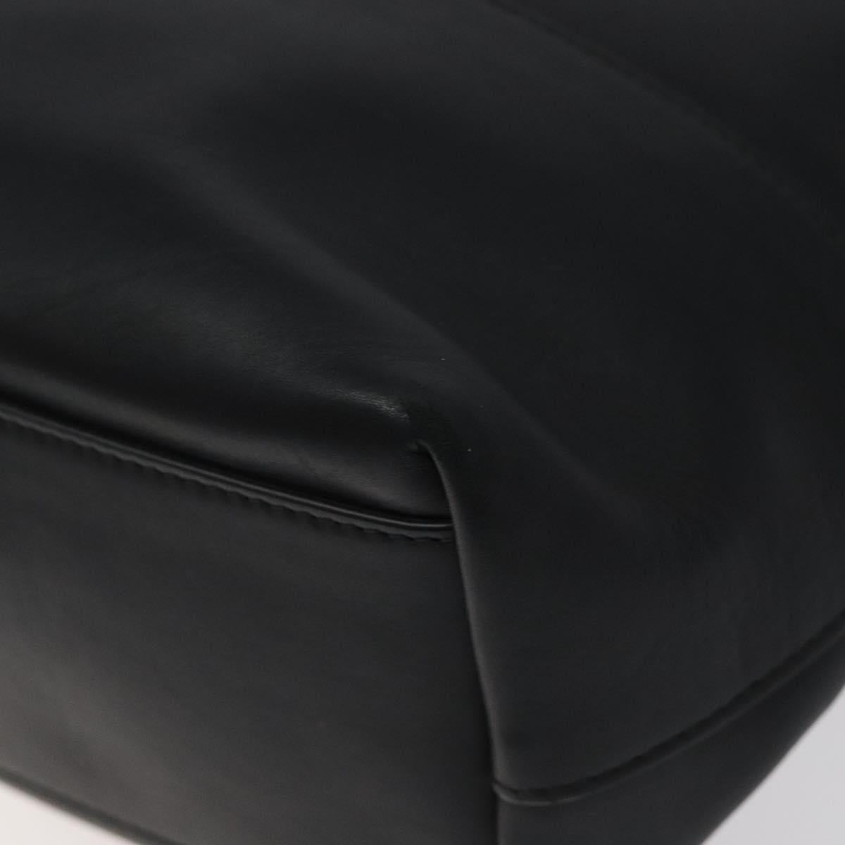 BOTTEGA VENETA Shoulder Bag Leather Black Auth 122220