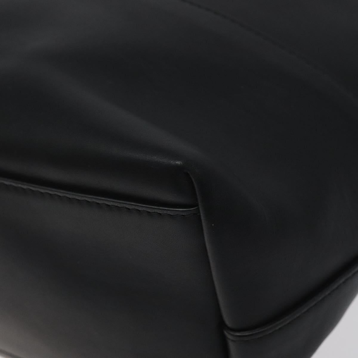 BOTTEGA VENETA Shoulder Bag Leather Black Auth 122220