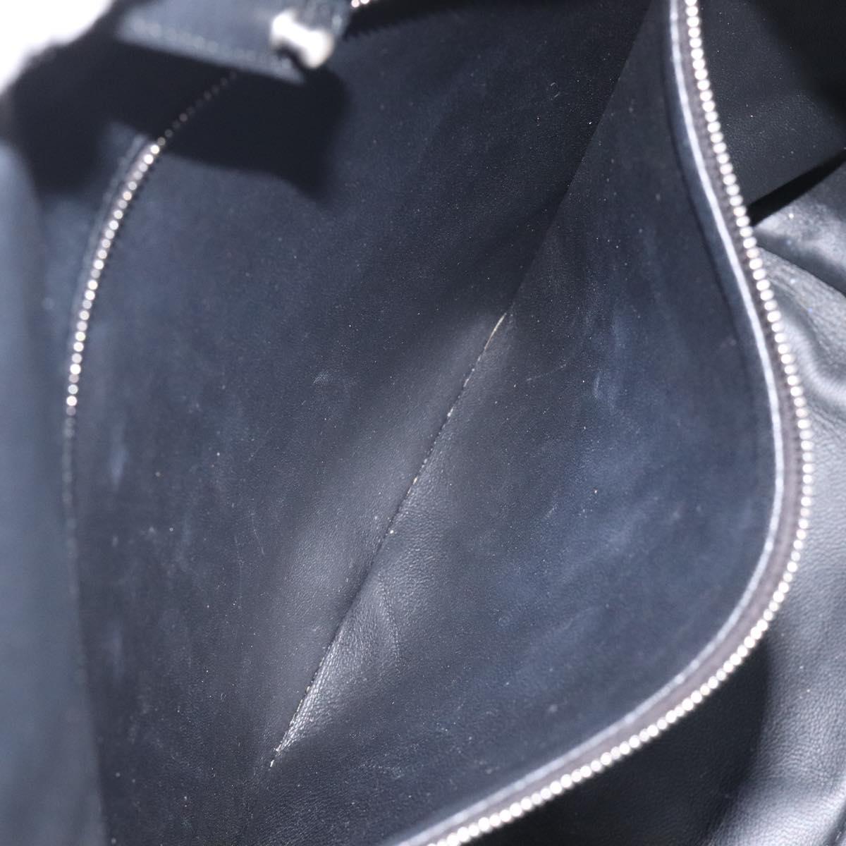 BOTTEGA VENETA Shoulder Bag Leather Black Auth 122220