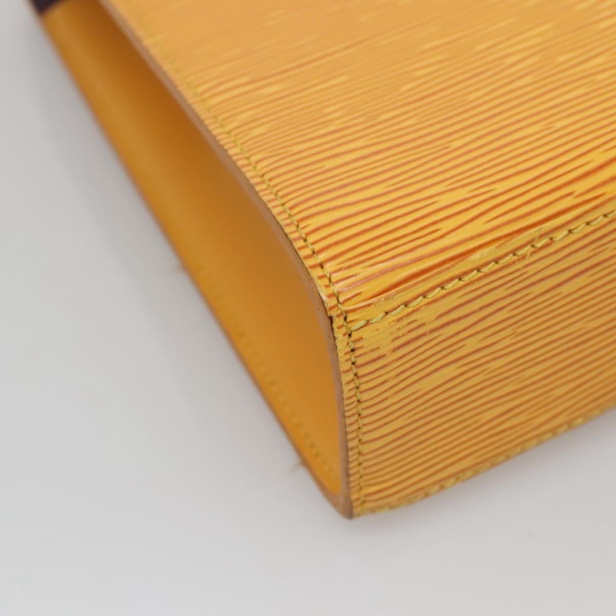 LOUIS VUITTON Epi Malesherbes Hand Bag Tassili Yellow Jonne M52379 Auth 122240