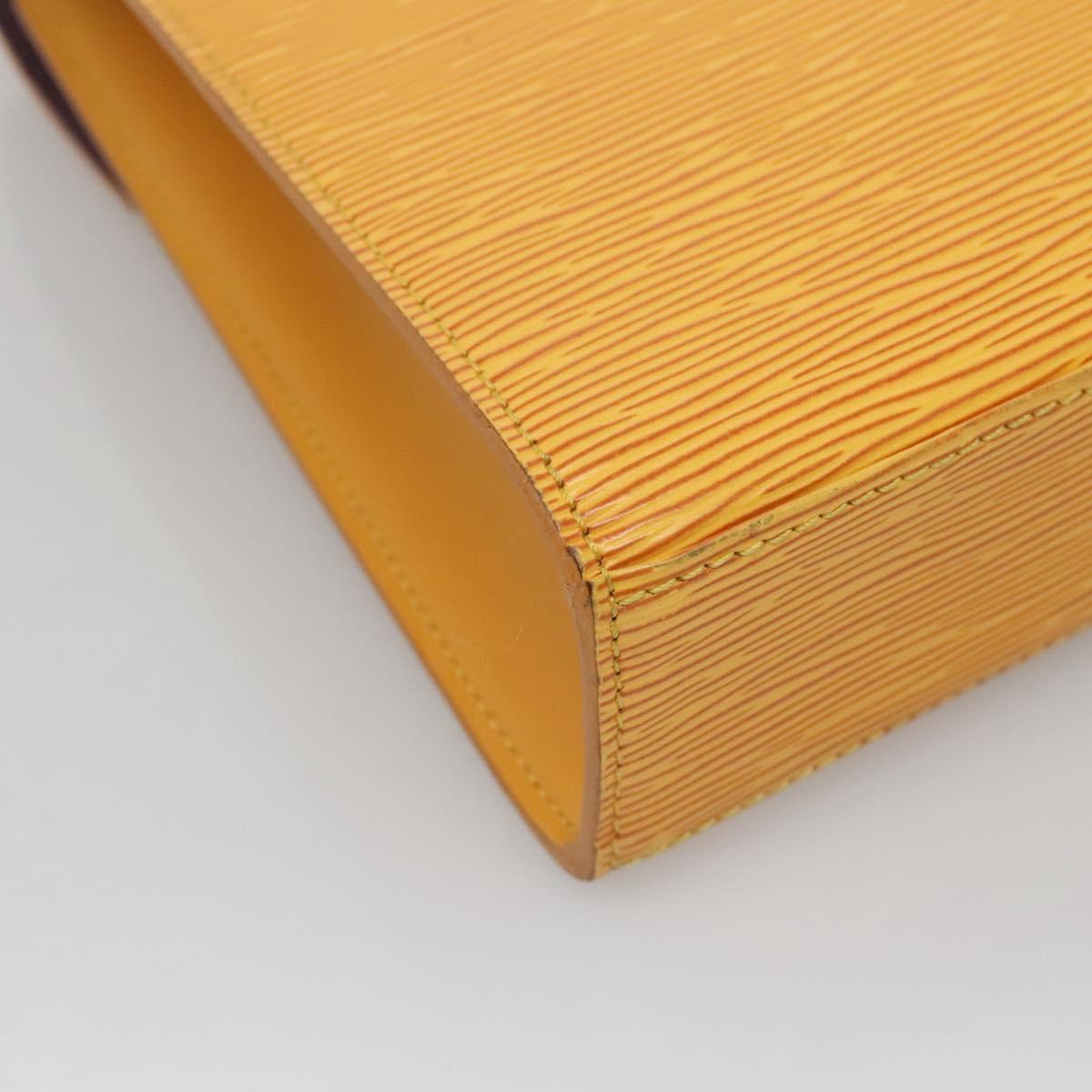 LOUIS VUITTON Epi Malesherbes Hand Bag Tassili Yellow Jonne M52379 Auth 122240