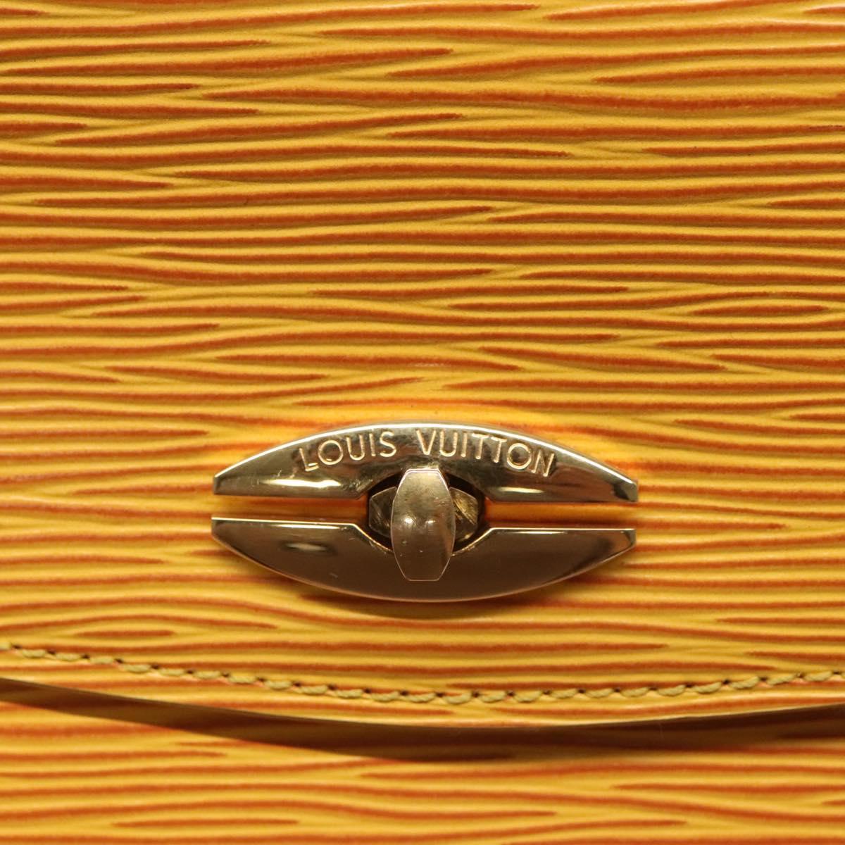 LOUIS VUITTON Epi Malesherbes Hand Bag Tassili Yellow Jonne M52379 Auth 122240