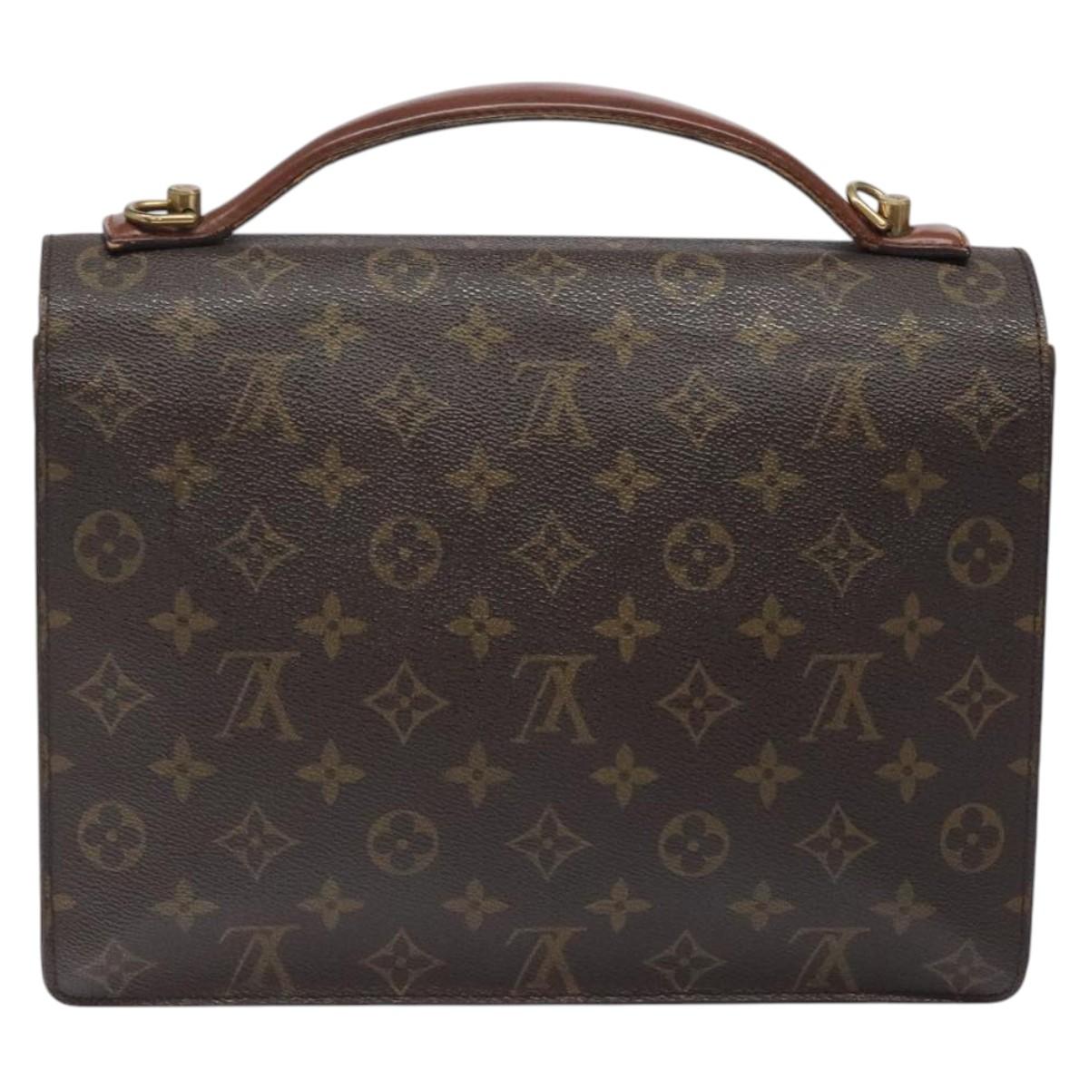 LOUIS VUITTON Monogram Monceau 28 Hand Bag M51185 LV Auth 122257