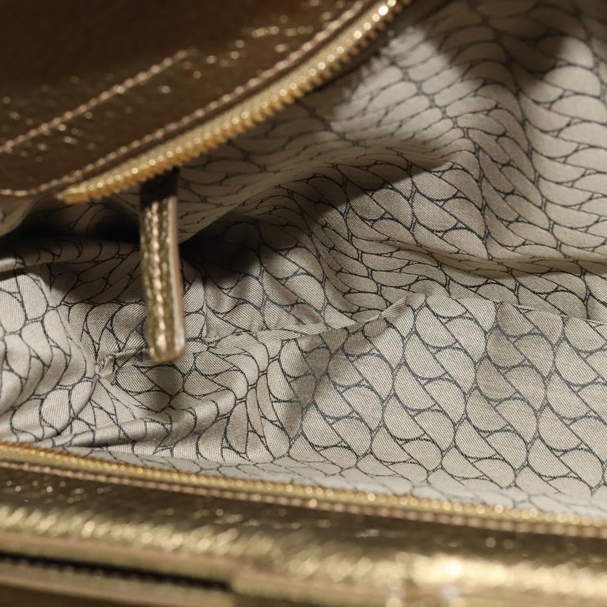 CARTIER Chain Ladonia Shoulder Bag Leather Gold Auth 122265