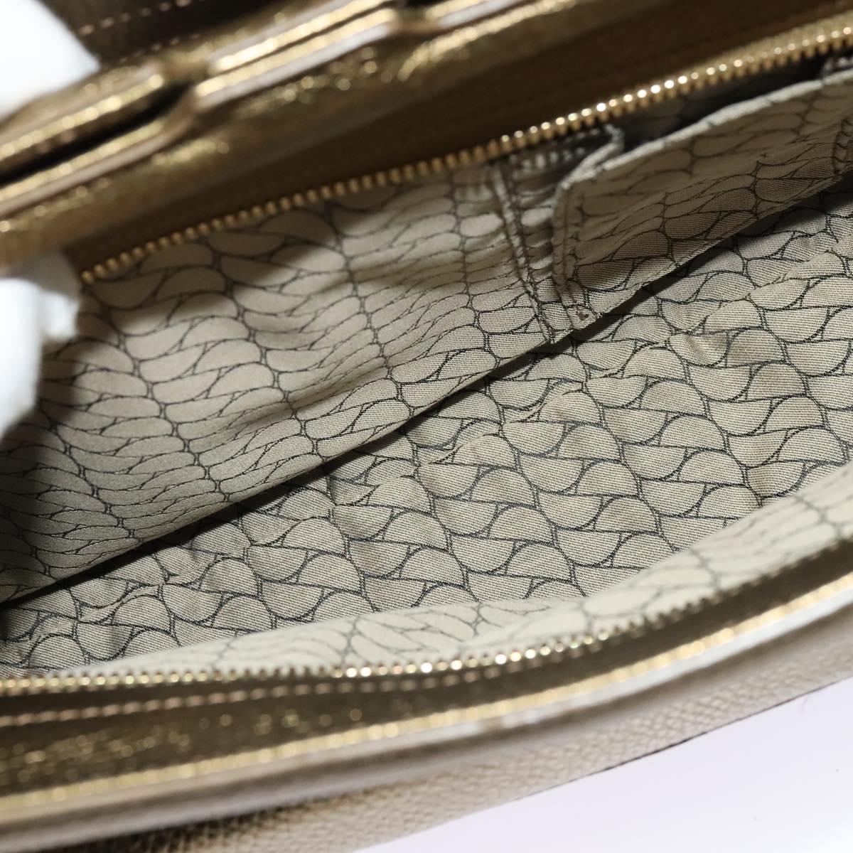 CARTIER Chain Ladonia Shoulder Bag Leather Gold Auth 122265